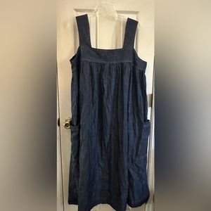 Cappelletti Light weight Denim Tent Dress size 1X-18W Brand New Without Tags